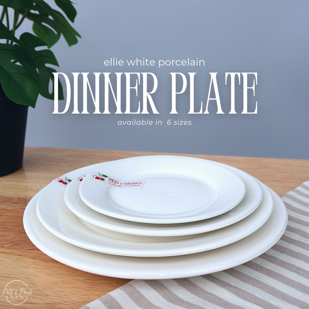 Ellie White Porcelain Dinner Plate