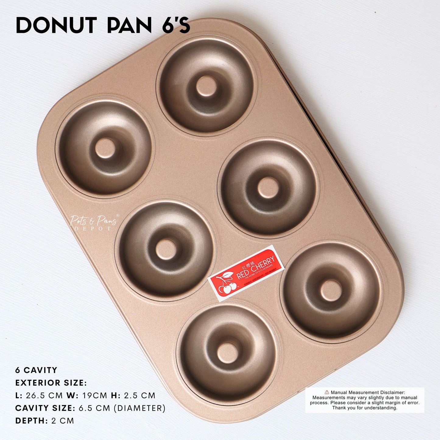 Red Cherry Nonstick Donut, Dome, and Assorted Shaped Cupcake Pan