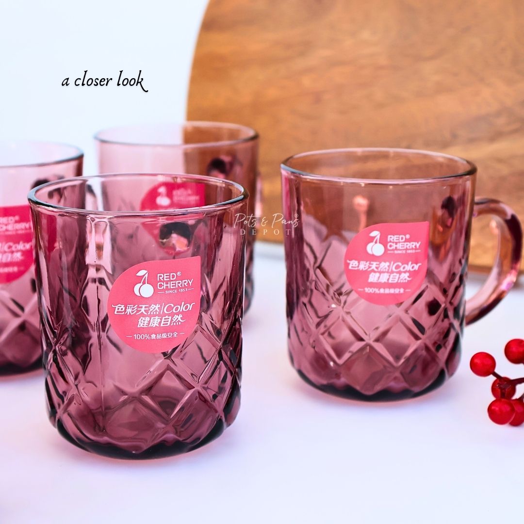 Gila Maroon Mug 6pcs Set 240ml