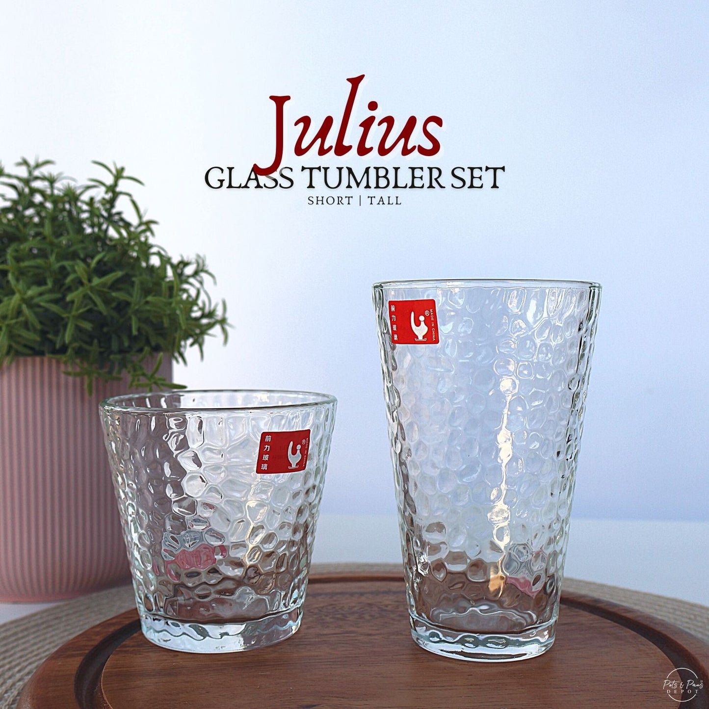 Julius Glass Tumbler Set