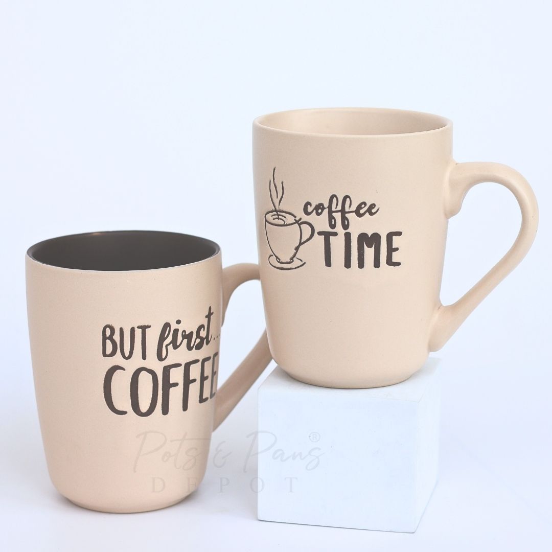 Matte Printed Latte Mug 450ml