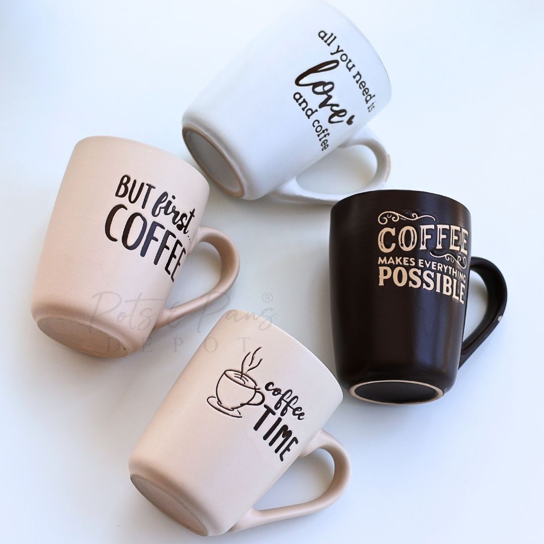 Matte Printed Latte Mug 450ml