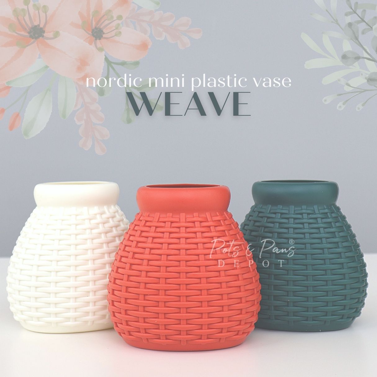 Weave Nordic Mini Plastic Vase