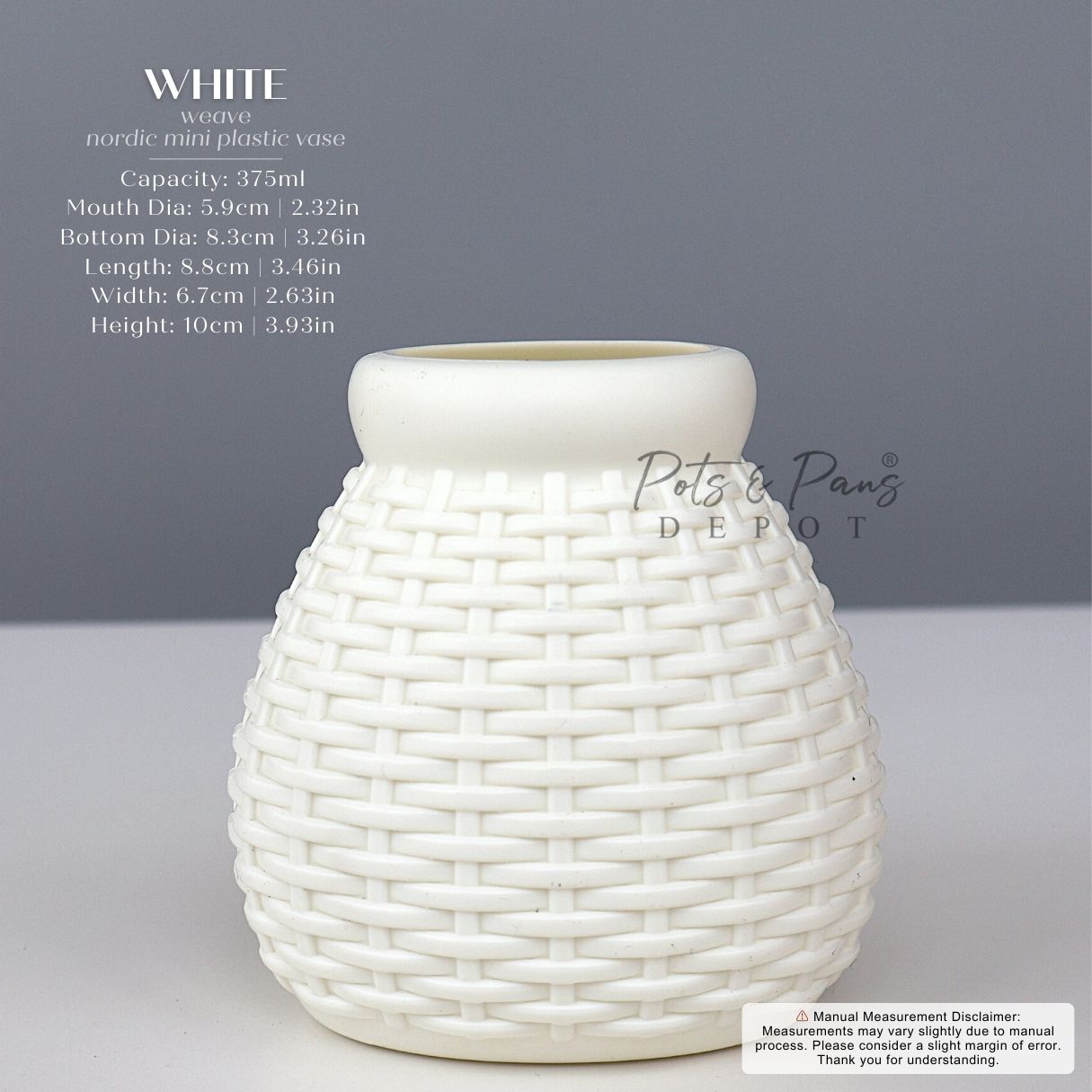 Weave Nordic Mini Plastic Vase