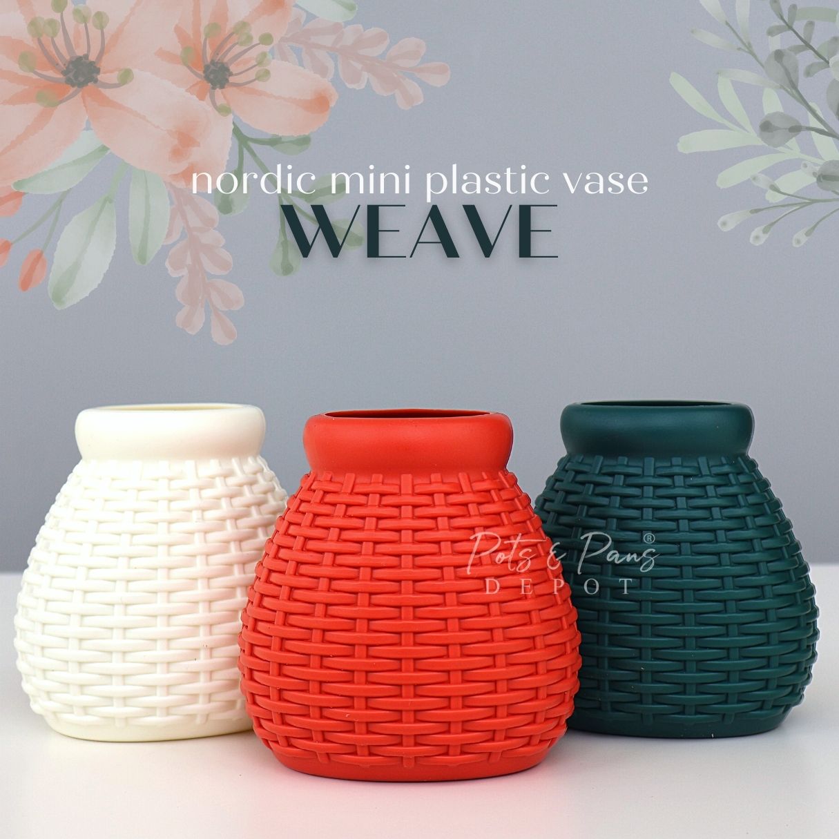 Weave Nordic Mini Plastic Vase