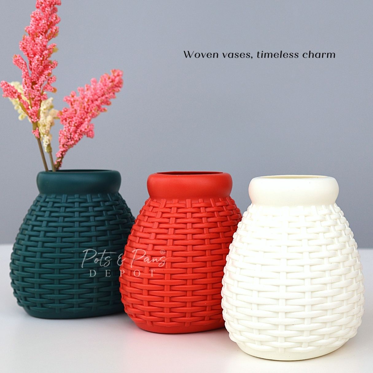 Weave Nordic Mini Plastic Vase