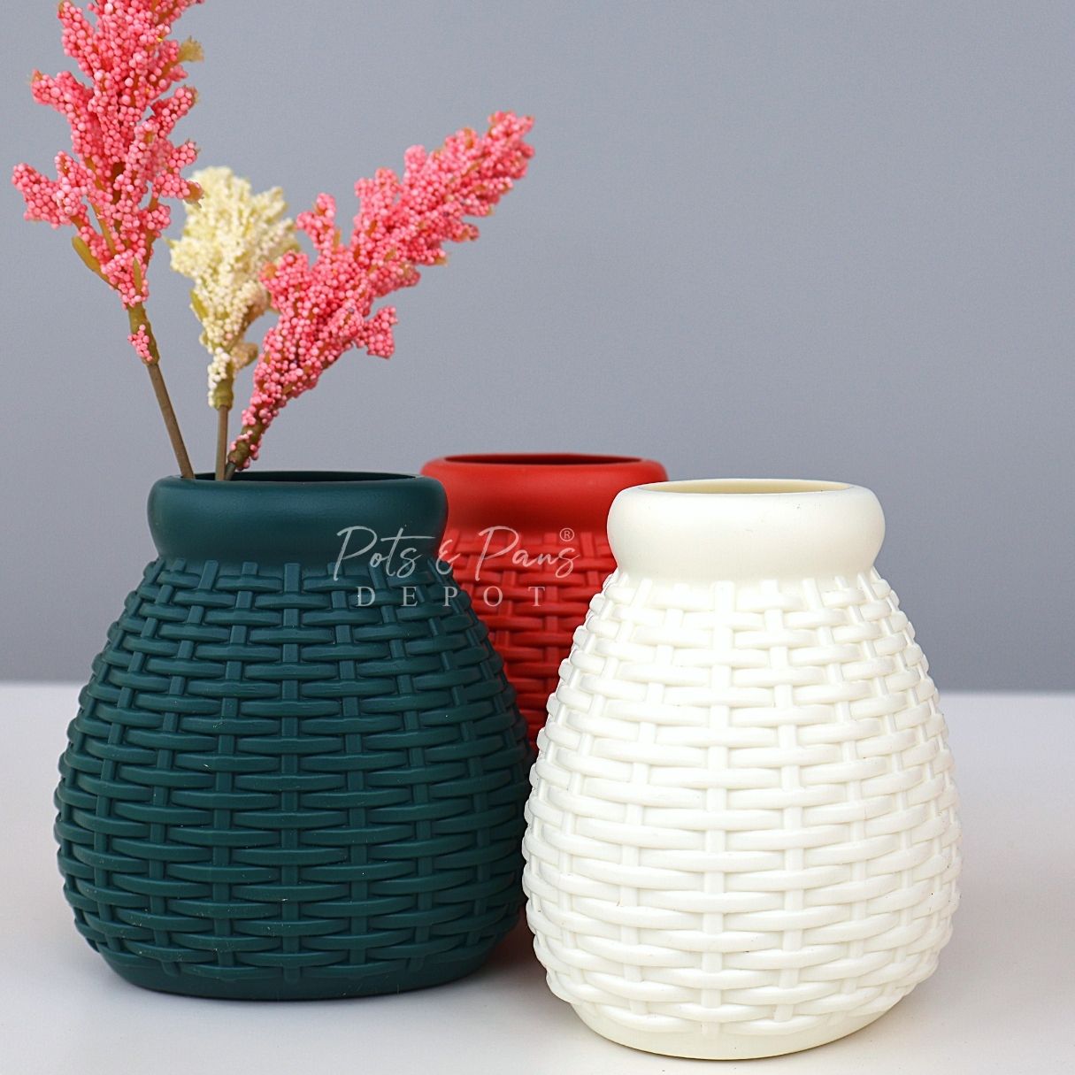 Weave Nordic Mini Plastic Vase