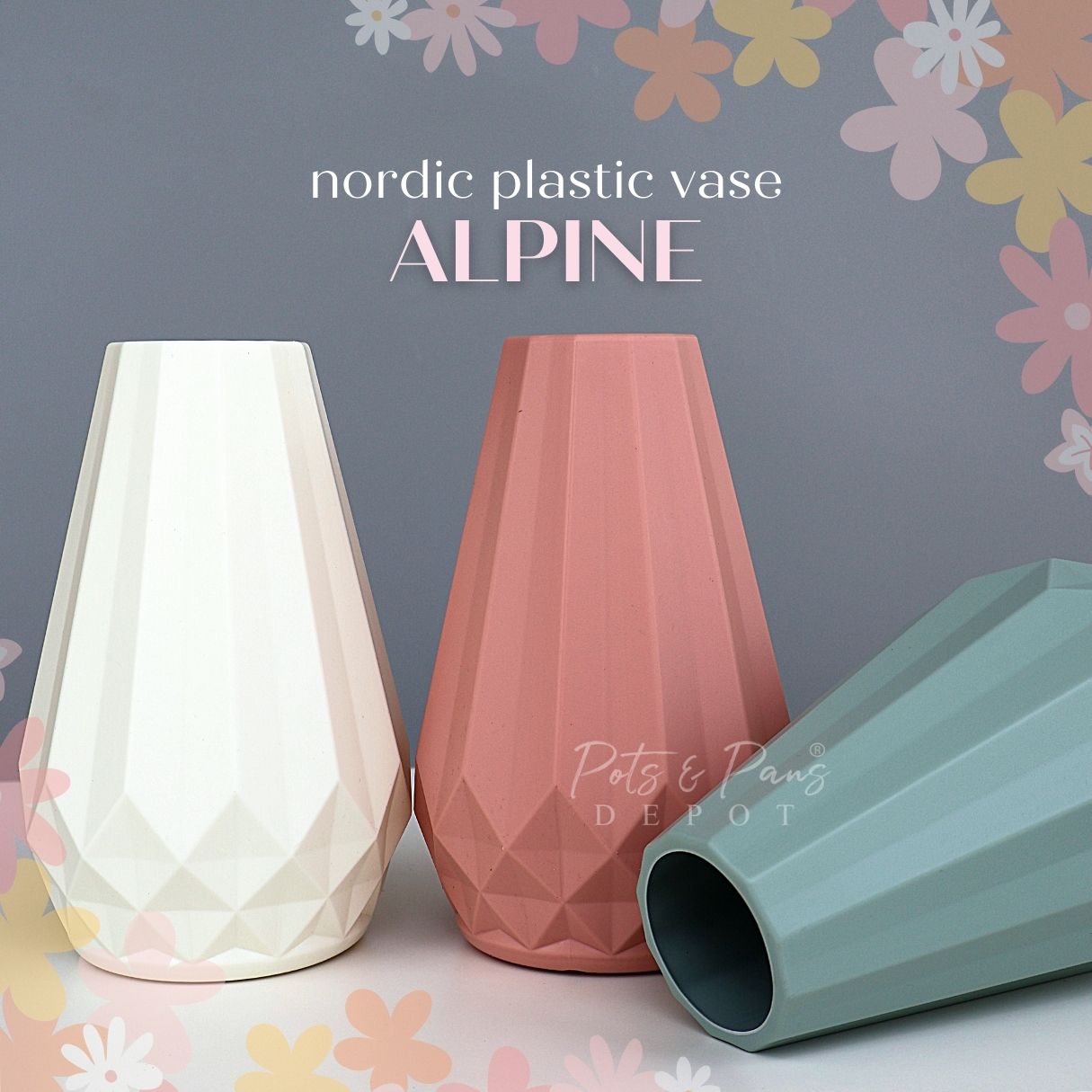 Alpine Nordic Plastic Vase