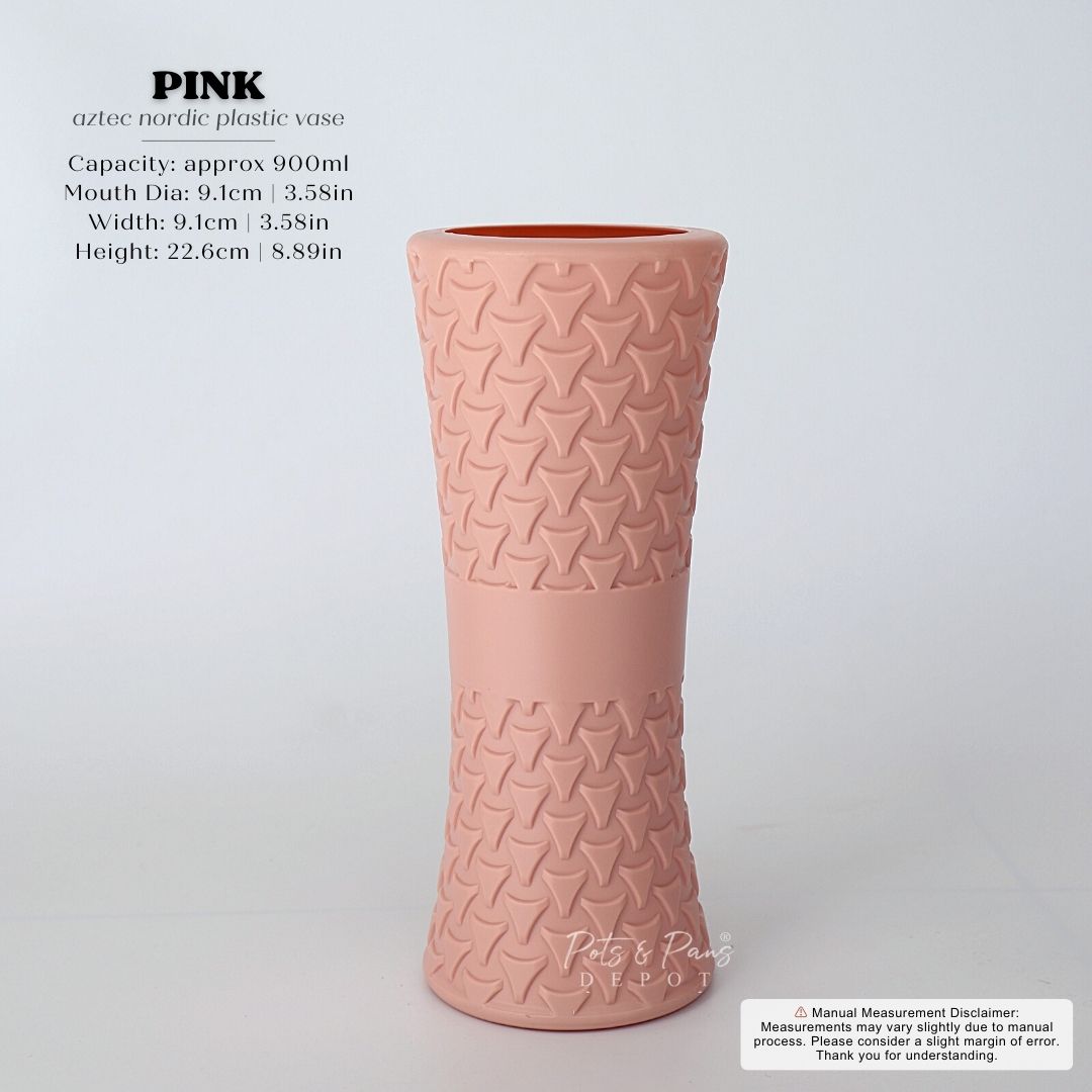 Aztec Pattern Nordic Plastic Vase