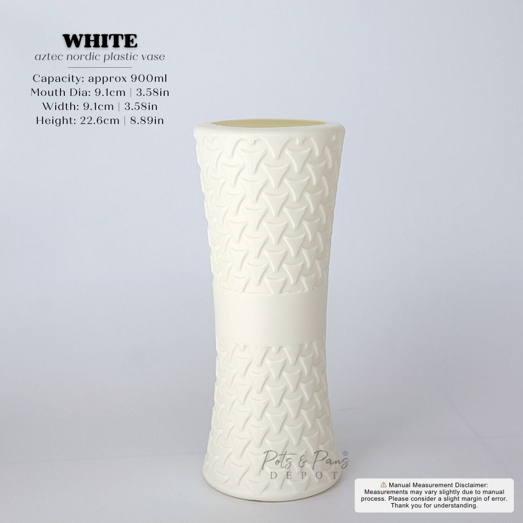 Aztec Pattern Nordic Plastic Vase