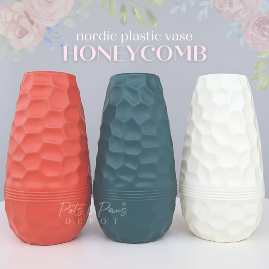 Honeycomb Nordic Plastic Vase