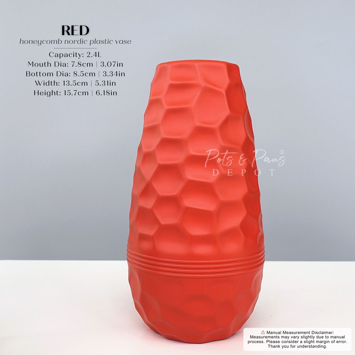 Honeycomb Nordic Plastic Vase