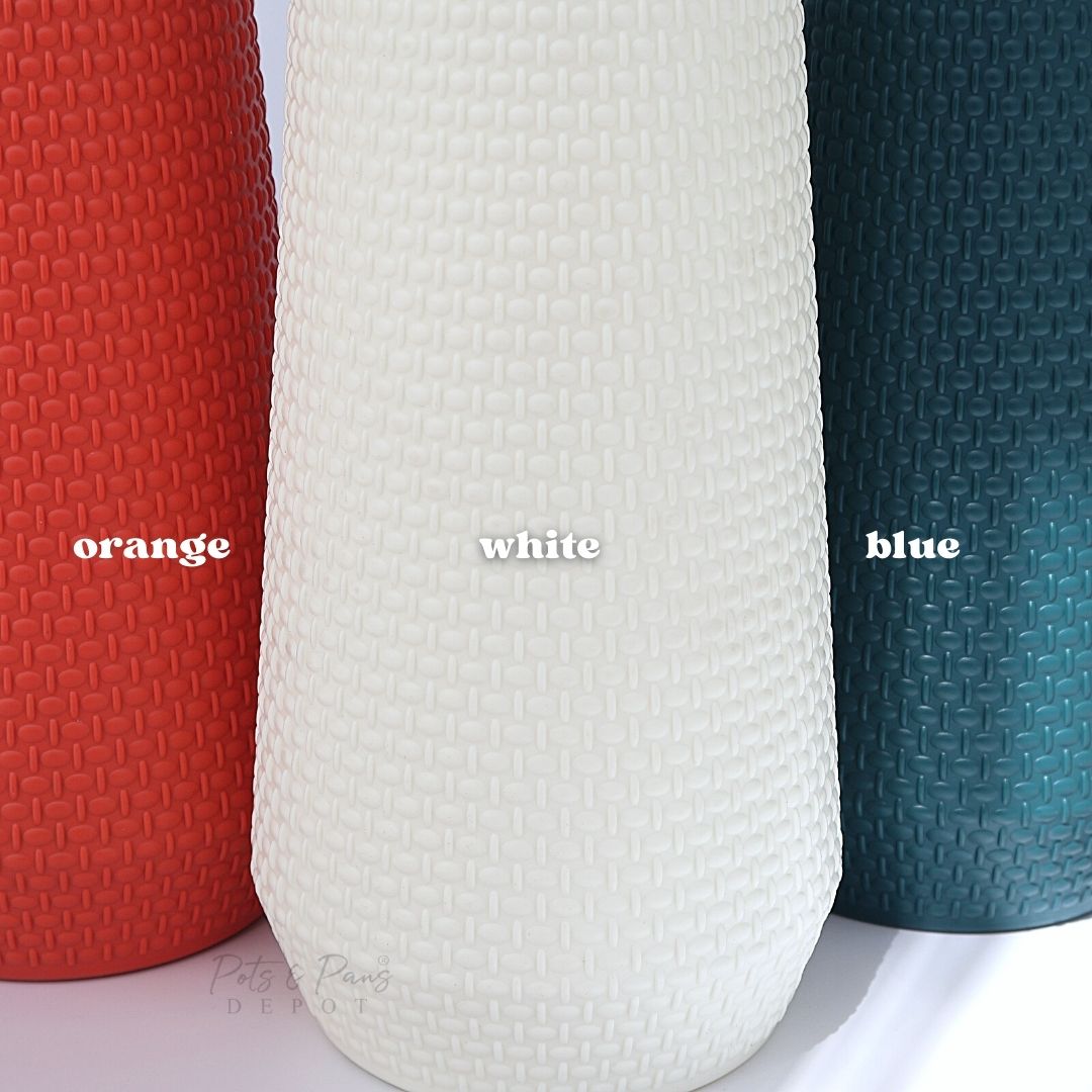 Knitted Pattern Nordic Plastic Vase