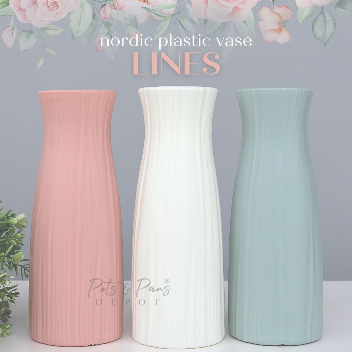 Lines Nordic Plastic Vase