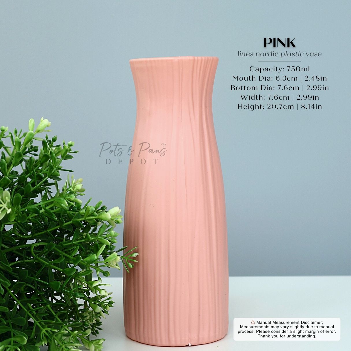 Lines Nordic Plastic Vase