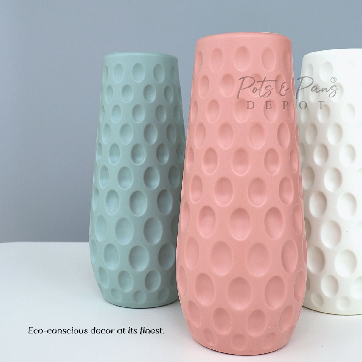 Polka Dot Nordic Plastic Vase