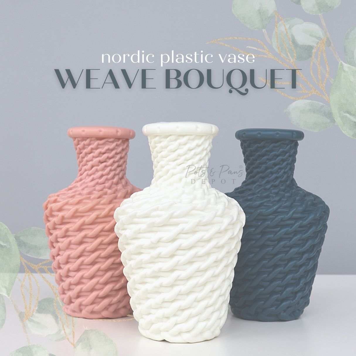 Weave Bouquet Nordic Plastic Vase