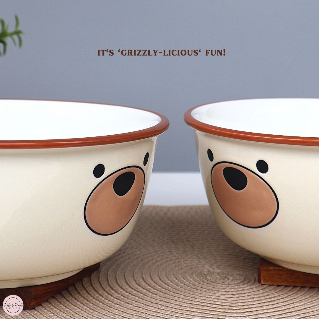 Nordic Porcelain Bear Bowl