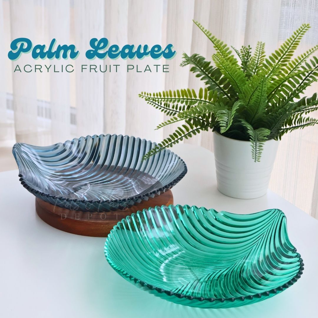 Hanata Palm Leaves Acrylic Fruit Plate