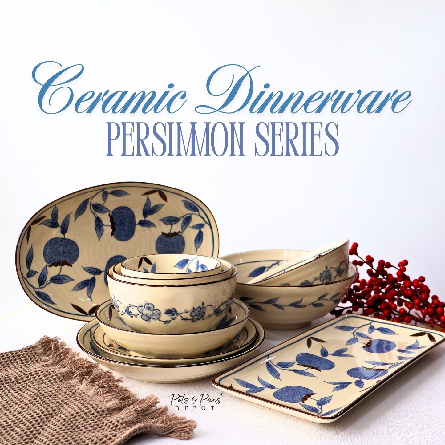 Ceramic Dinnerware Persimmon Series