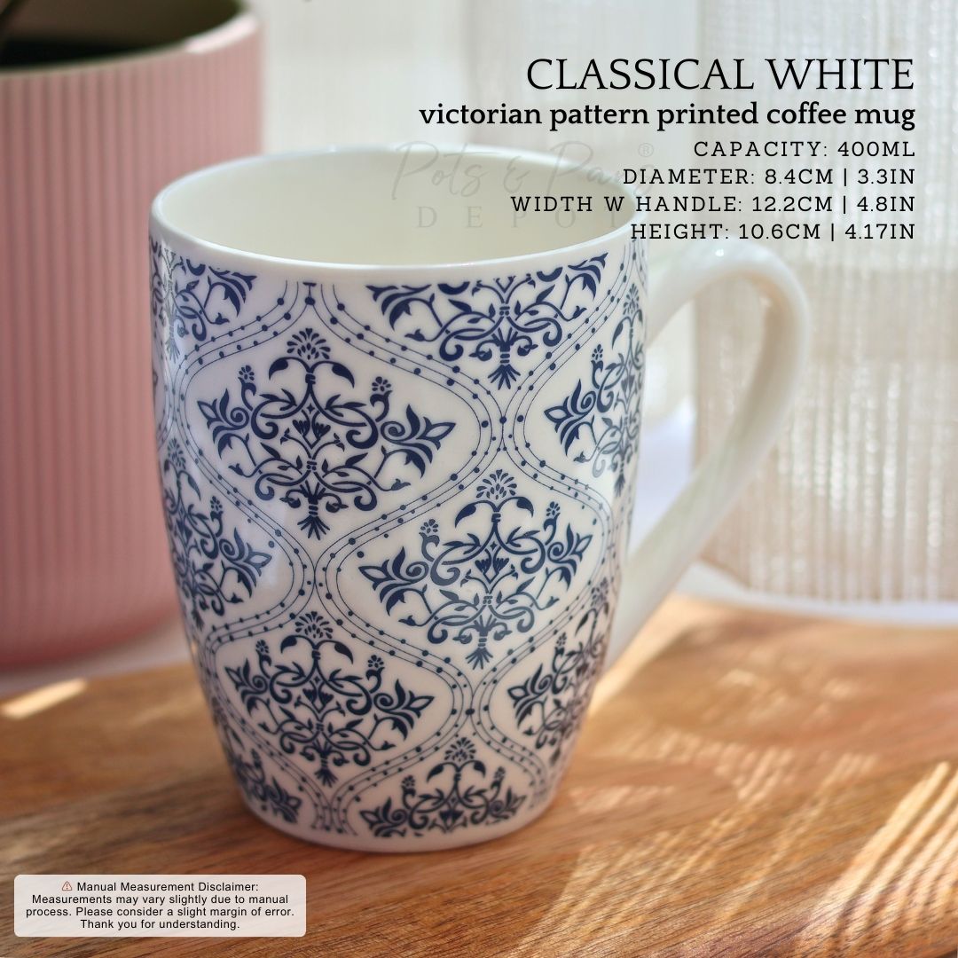 Victorian Pattern Printed Coffee Mug