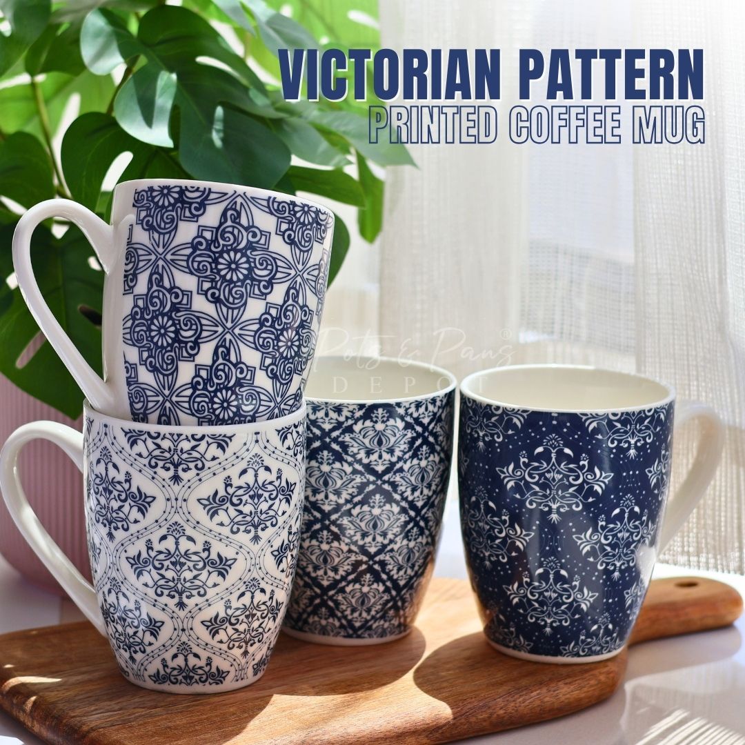 Victorian Pattern Printed Coffee Mug