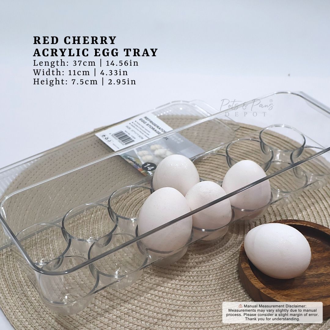 Red Cherry Acrylic Egg Tray 14 Grid