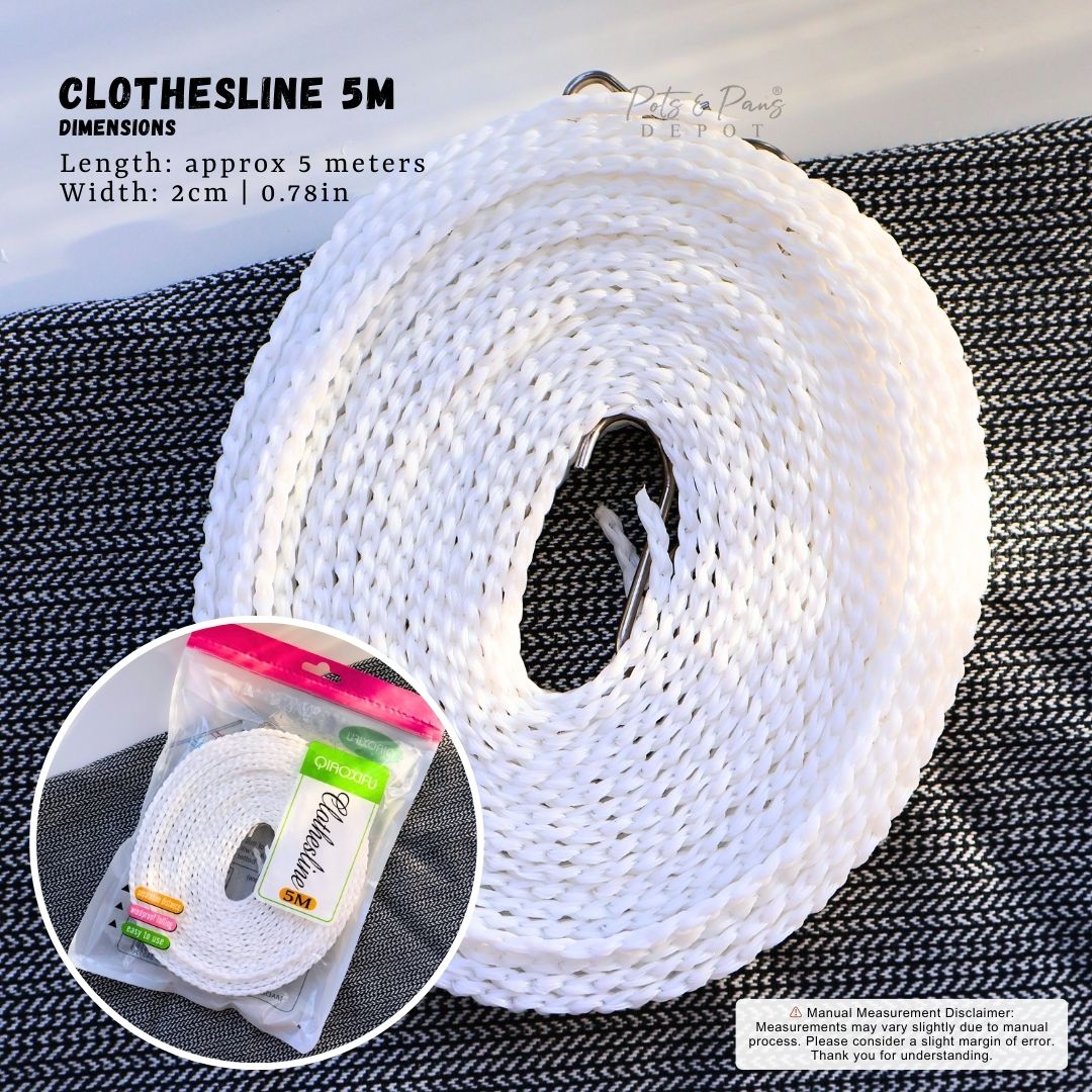 White Windbreak Clothesline