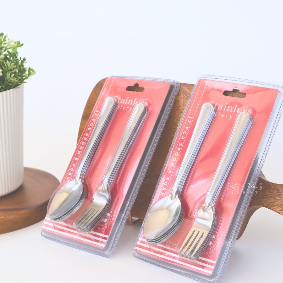 Stainless Spoon and Fork (6pcs each)