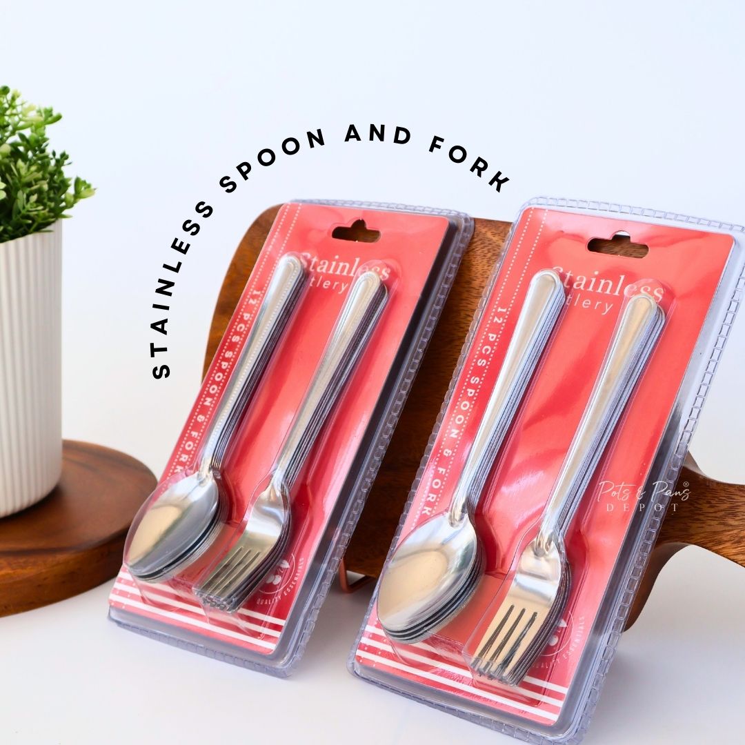 Stainless Spoon and Fork (6pcs each)