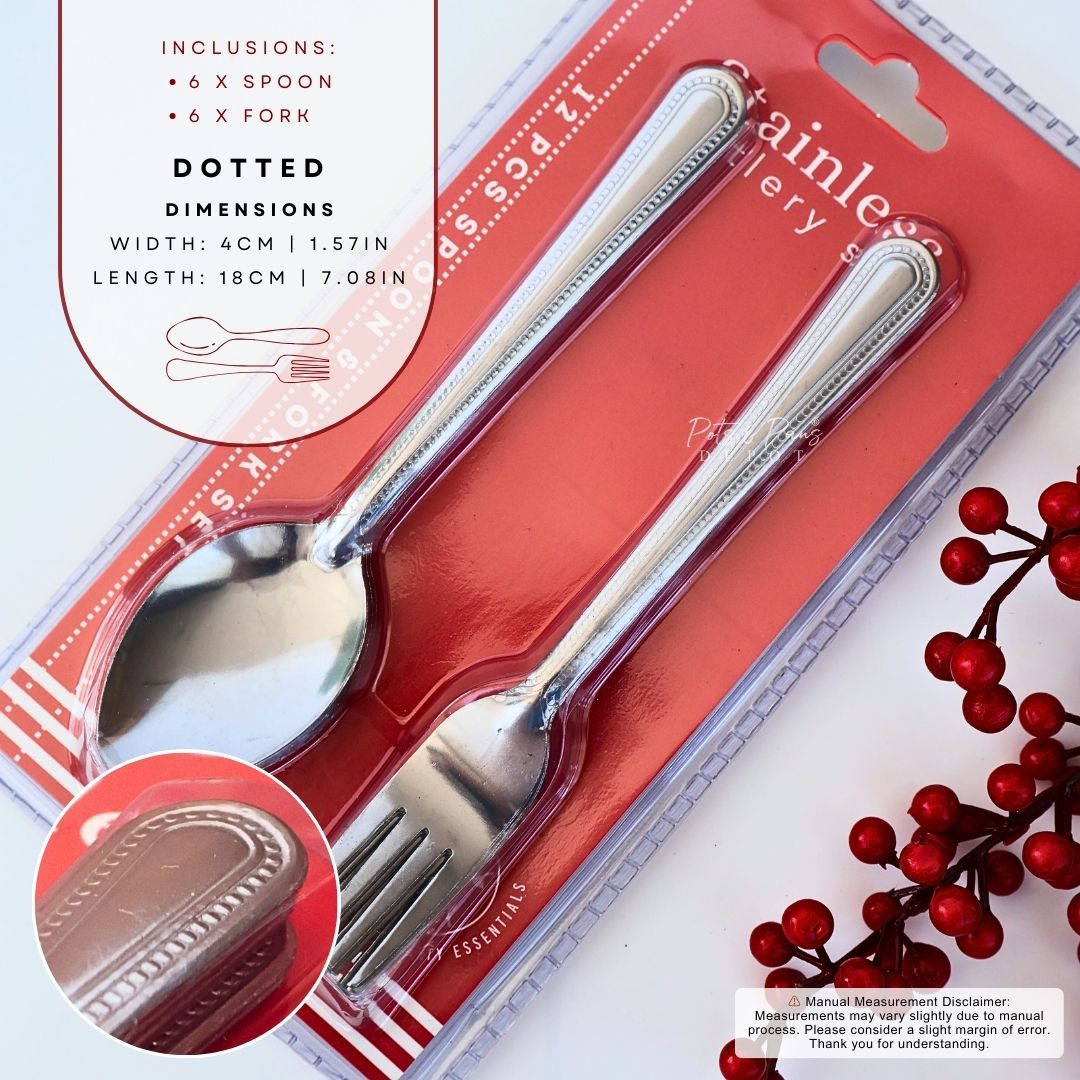 Stainless Spoon and Fork (6pcs each)