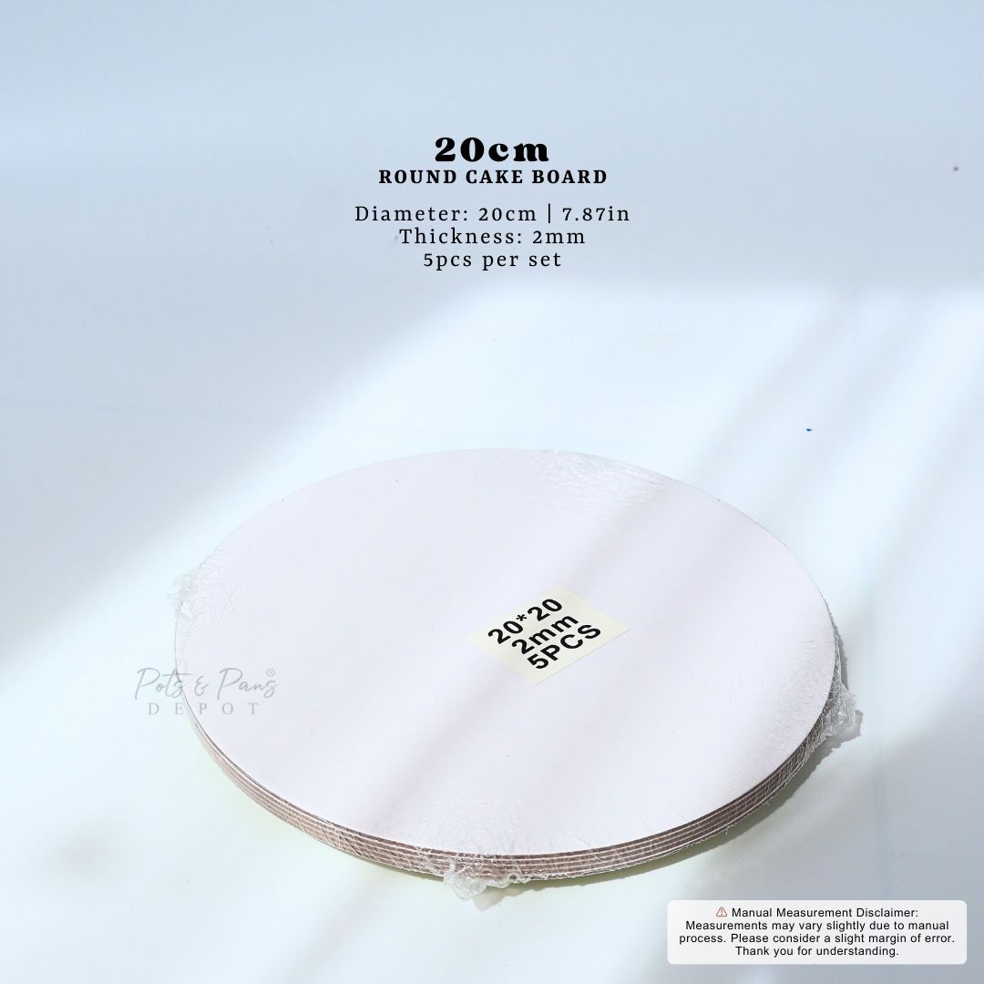 Round Cake Board [5pcs] 2mm/3mm