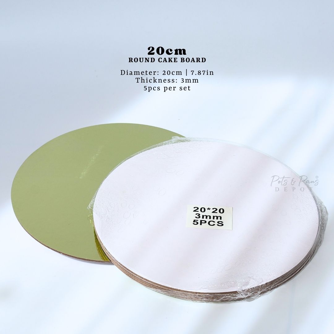 Round Cake Board [5pcs] 2mm/3mm