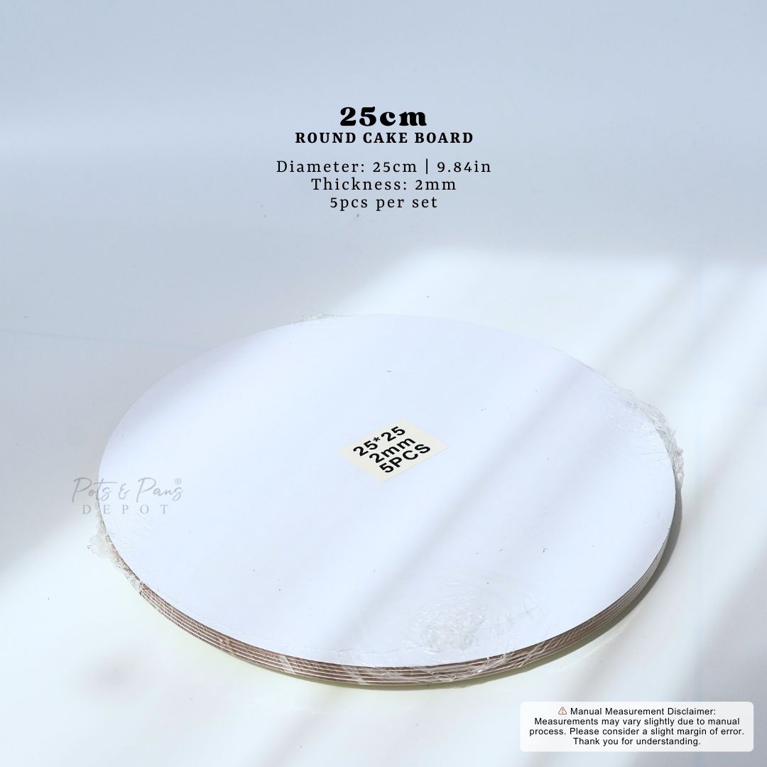 Round Cake Board [5pcs] 2mm/3mm