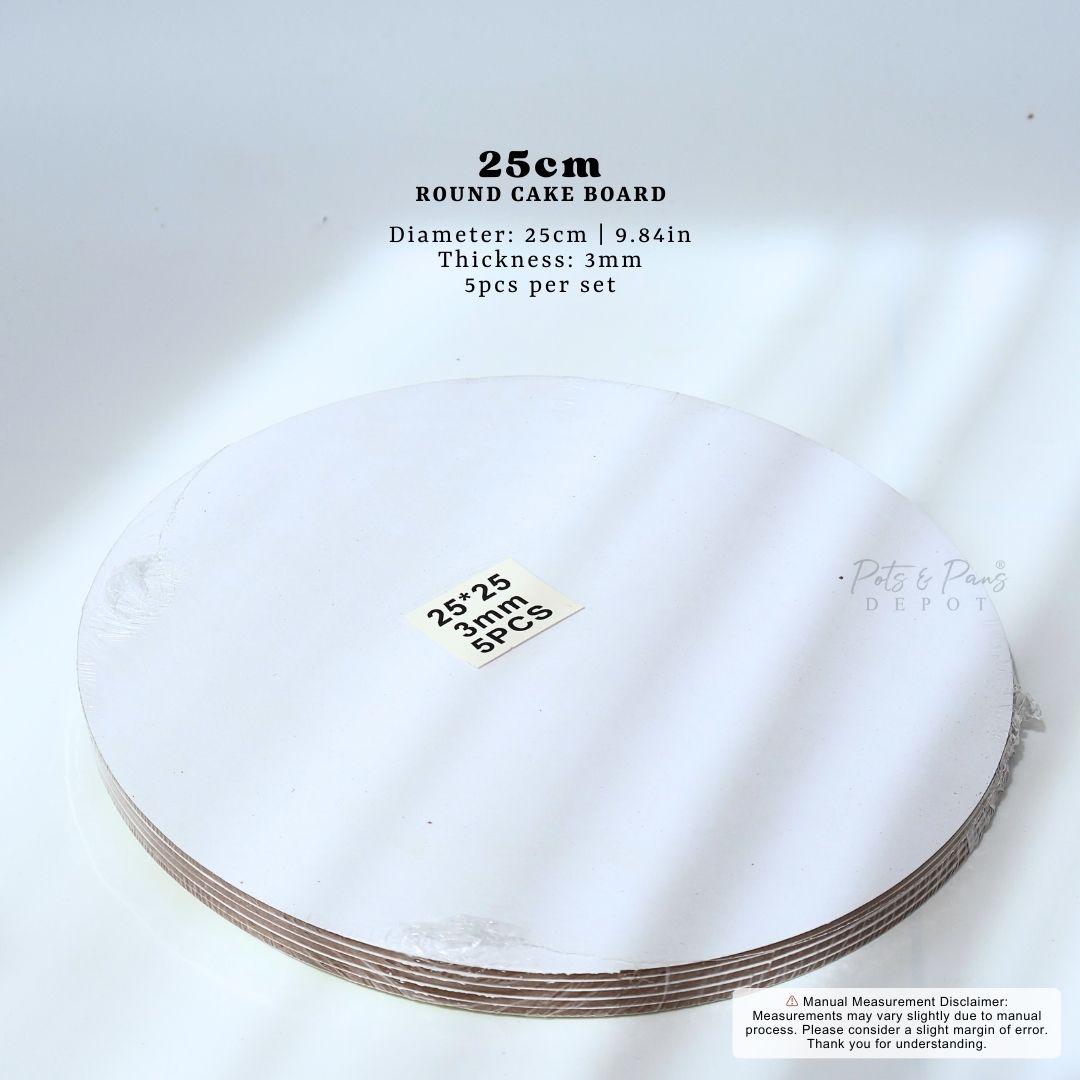 Round Cake Board [5pcs] 2mm/3mm