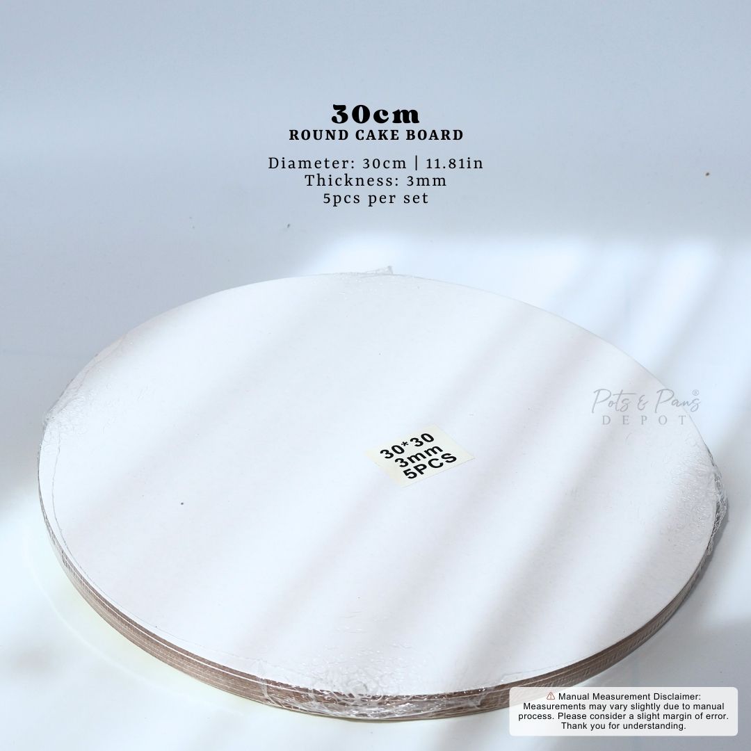 Round Cake Board [5pcs] 2mm/3mm