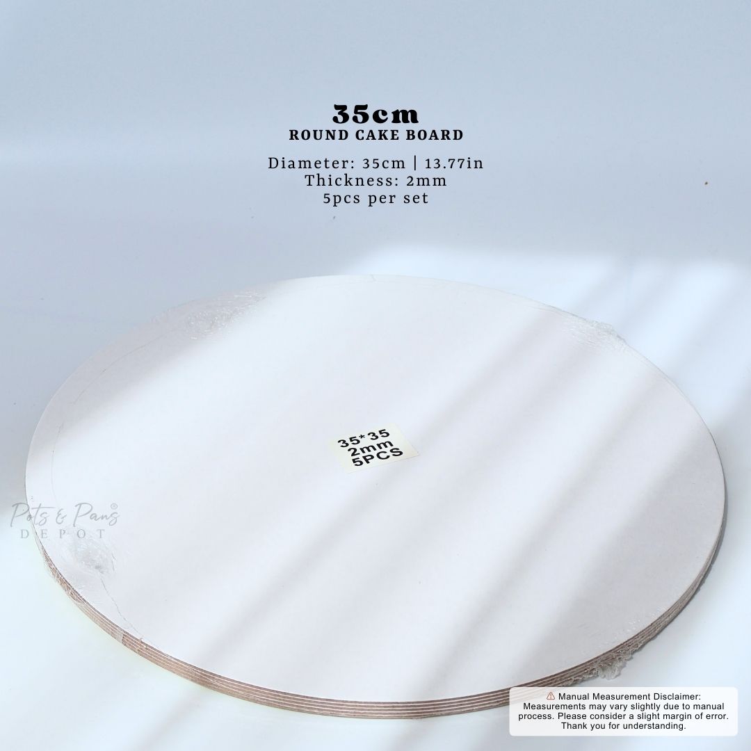 Round Cake Board [5pcs] 2mm/3mm