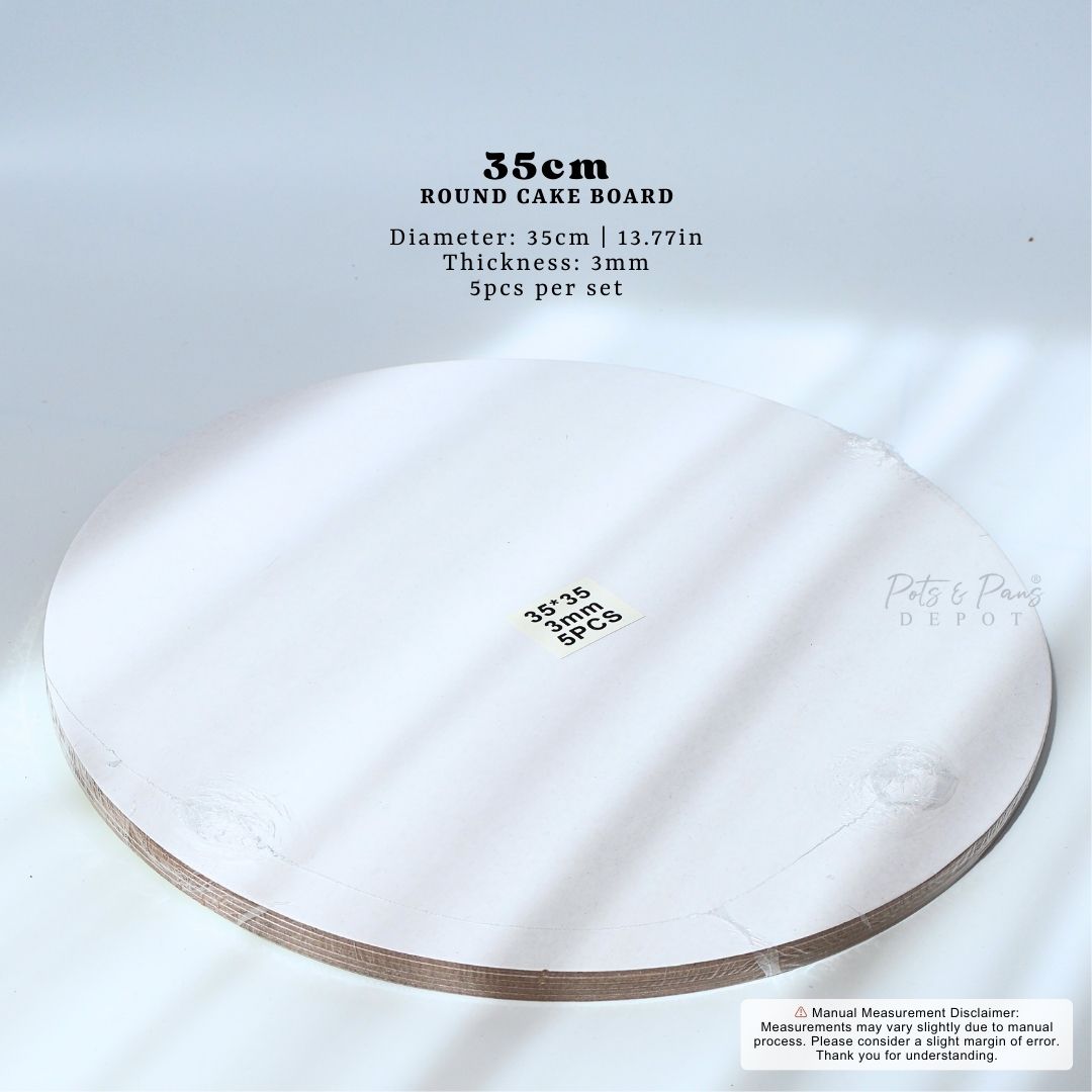 Round Cake Board [5pcs] 2mm/3mm