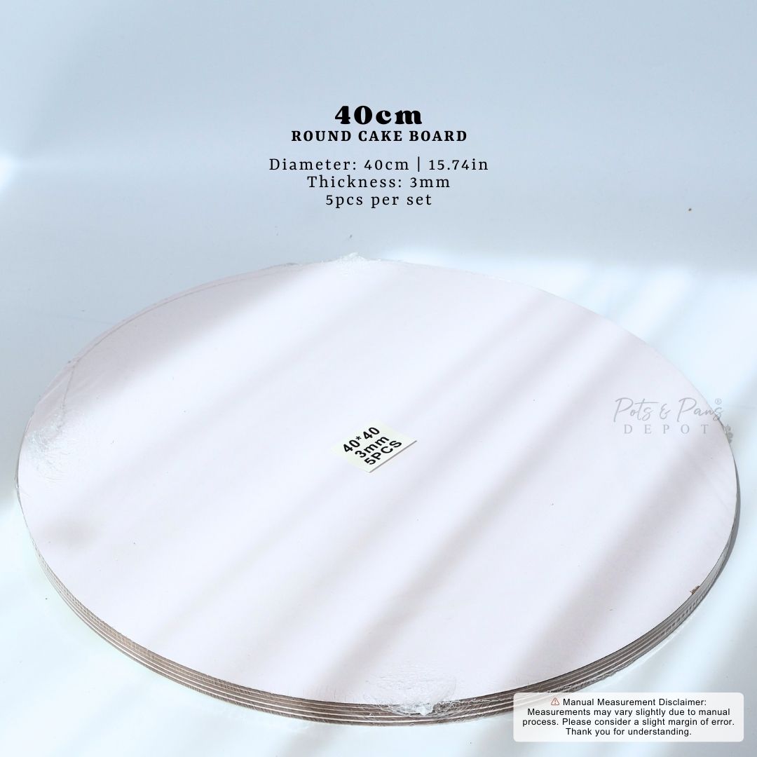 Round Cake Board [5pcs] 2mm/3mm