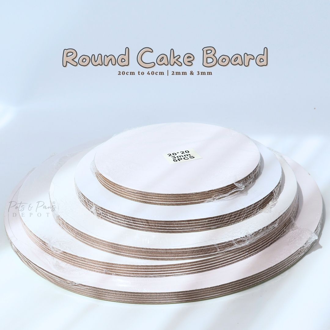 Round Cake Board [5pcs] 2mm/3mm