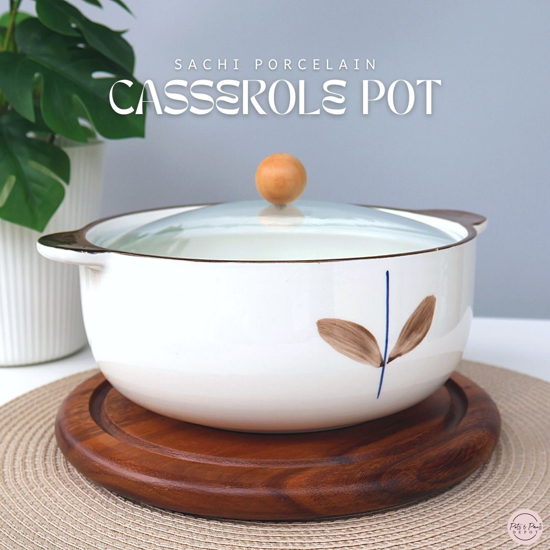 Sachi Porcelain Casserole Pot 2.25L