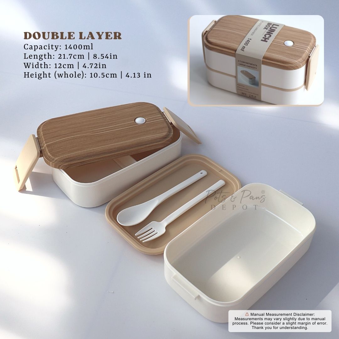 Vocen Bamboo Lid Lunchbox