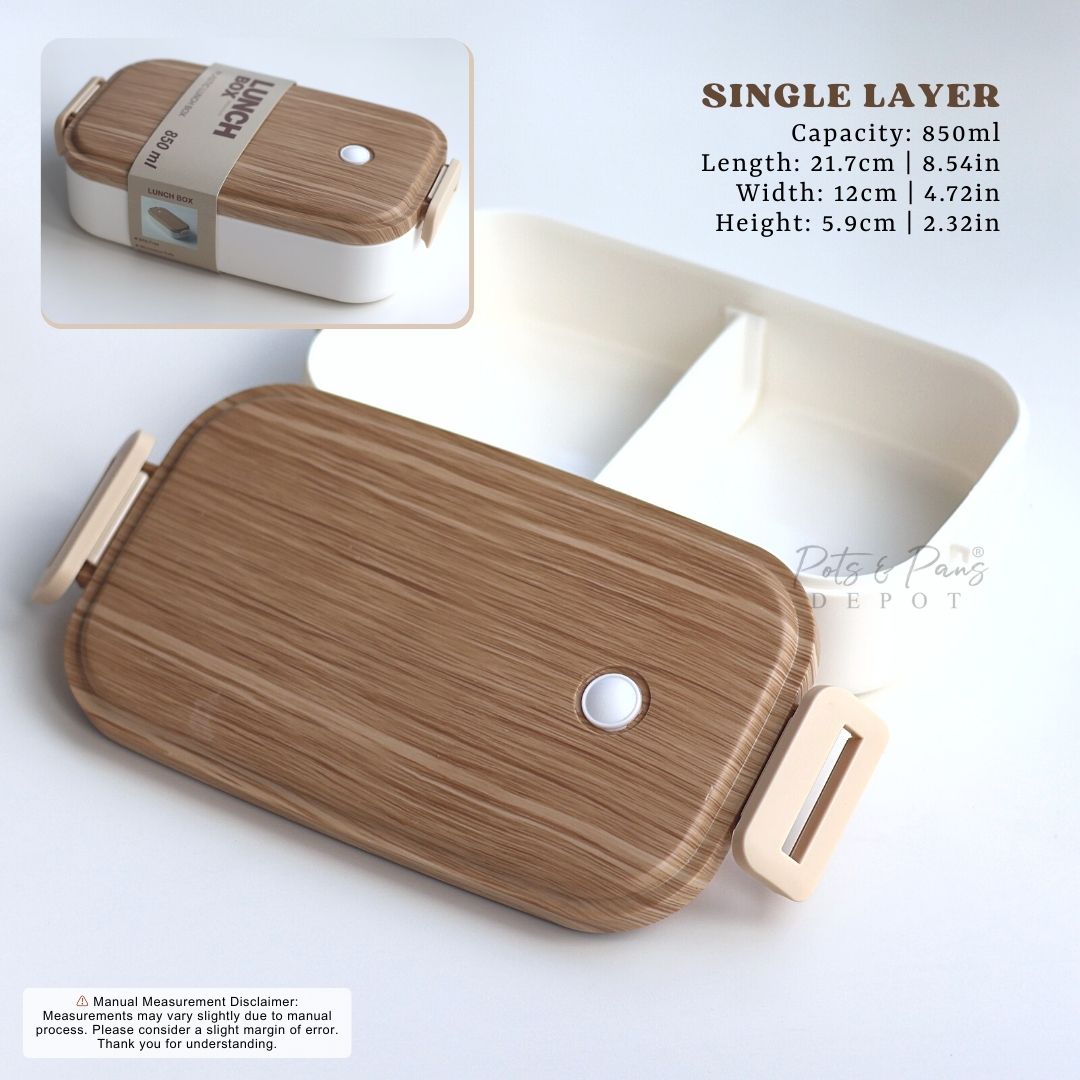 Vocen Bamboo Lid Lunchbox