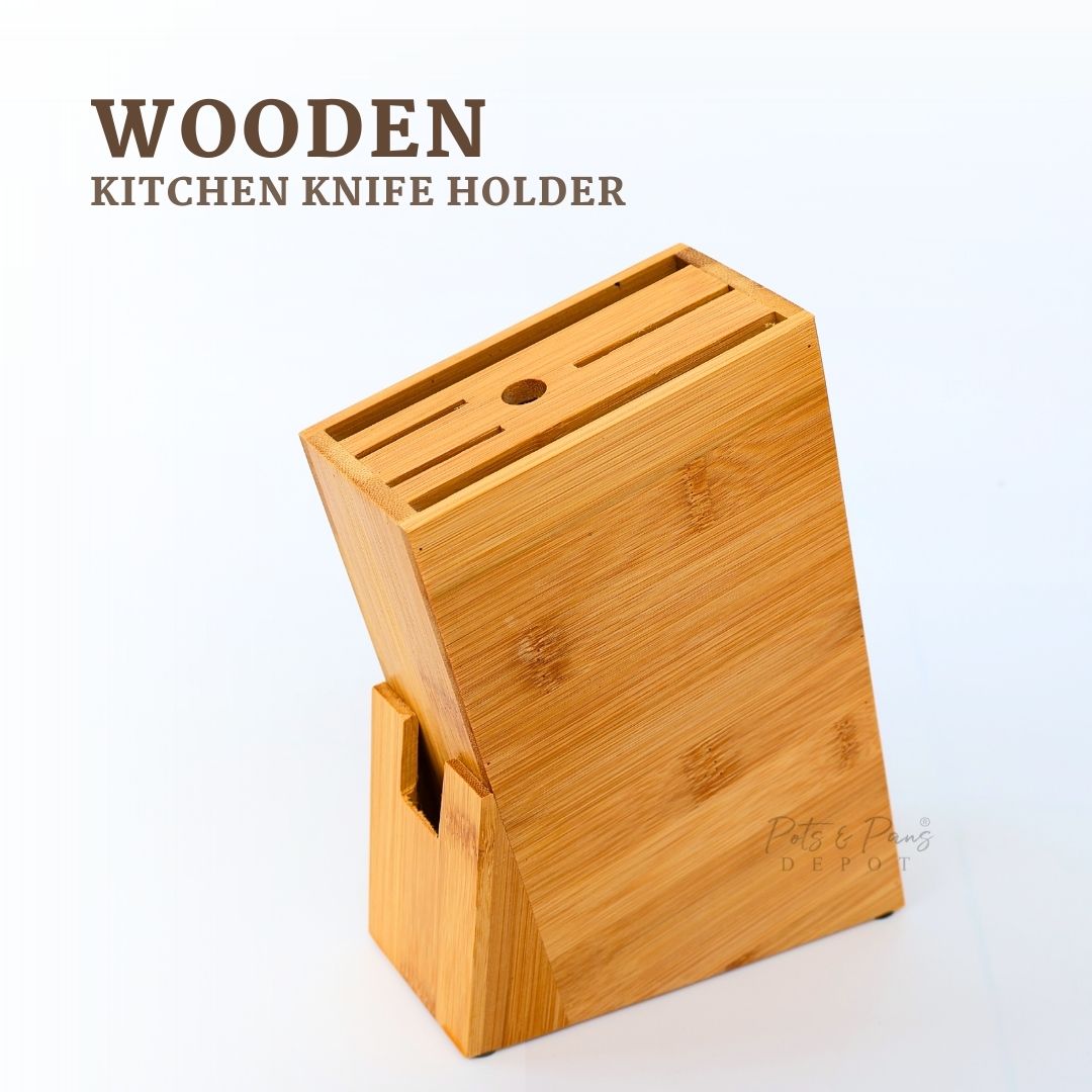 Red Cherry Wooden Knife Holder 6 in 1