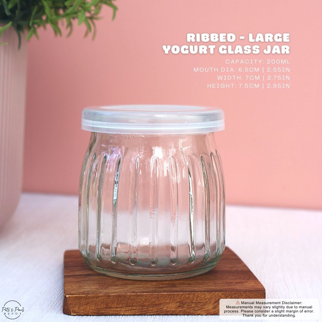 Red Cherry Yogurt Glass Jar