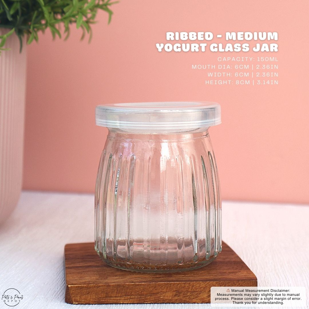 Red Cherry Yogurt Glass Jar