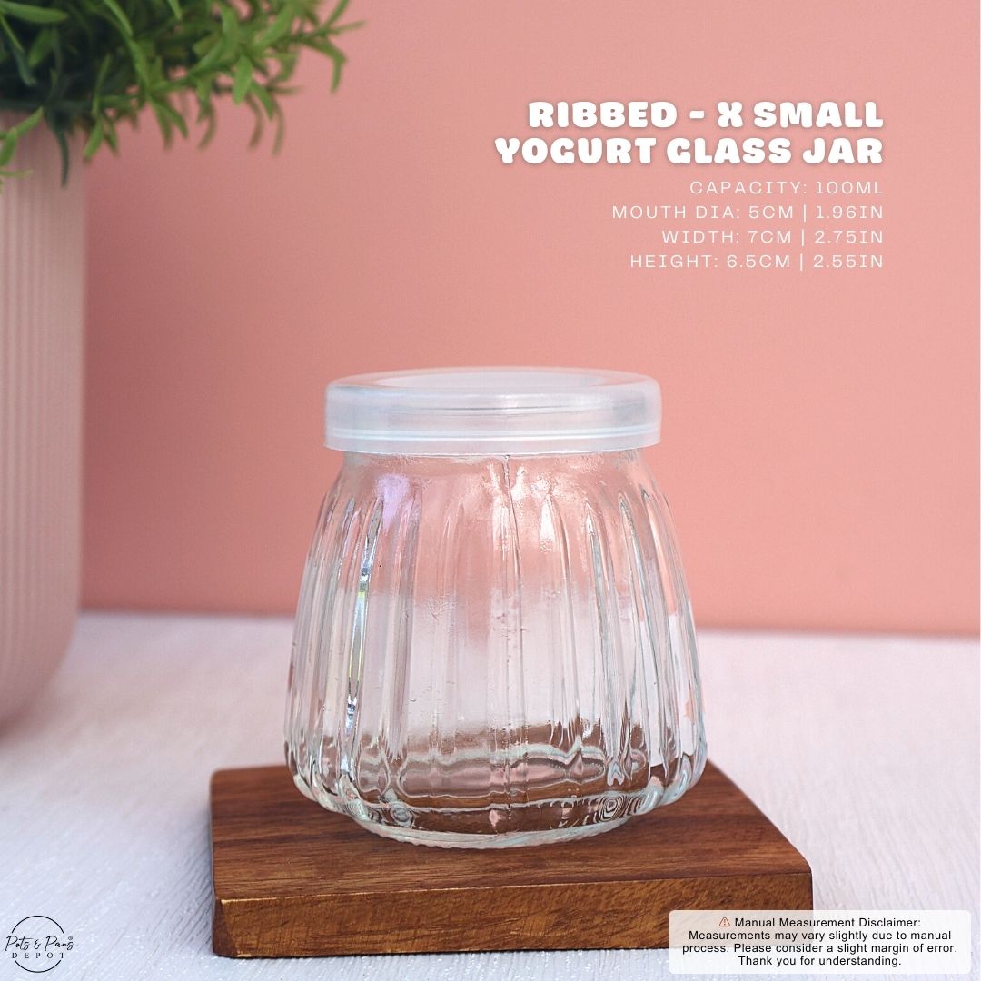 Red Cherry Yogurt Glass Jar