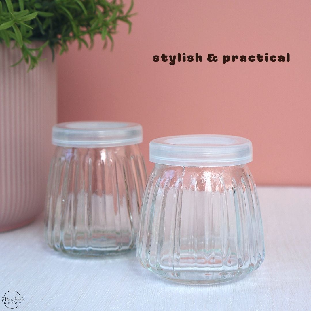 Red Cherry Yogurt Glass Jar