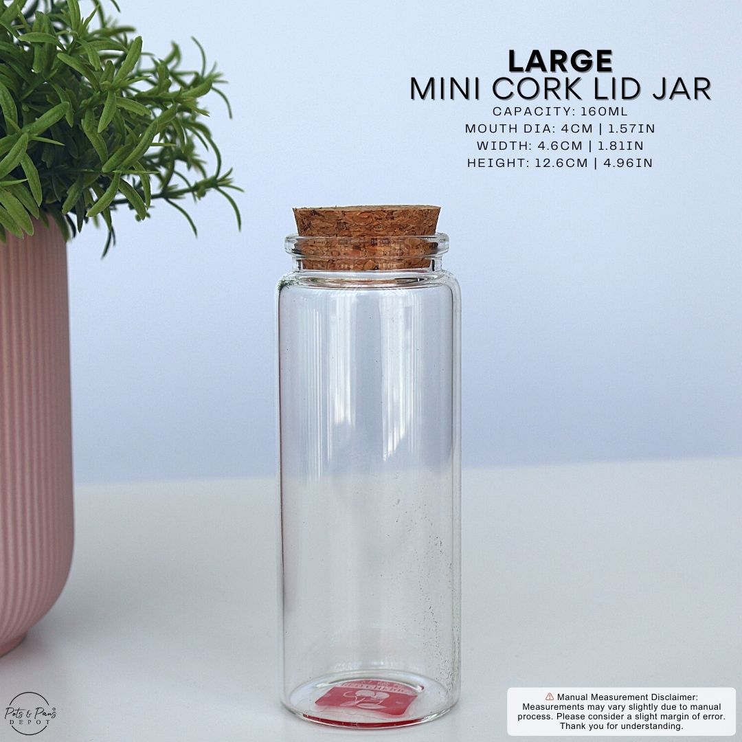 Red Cherry Mini Cork Lid Jar