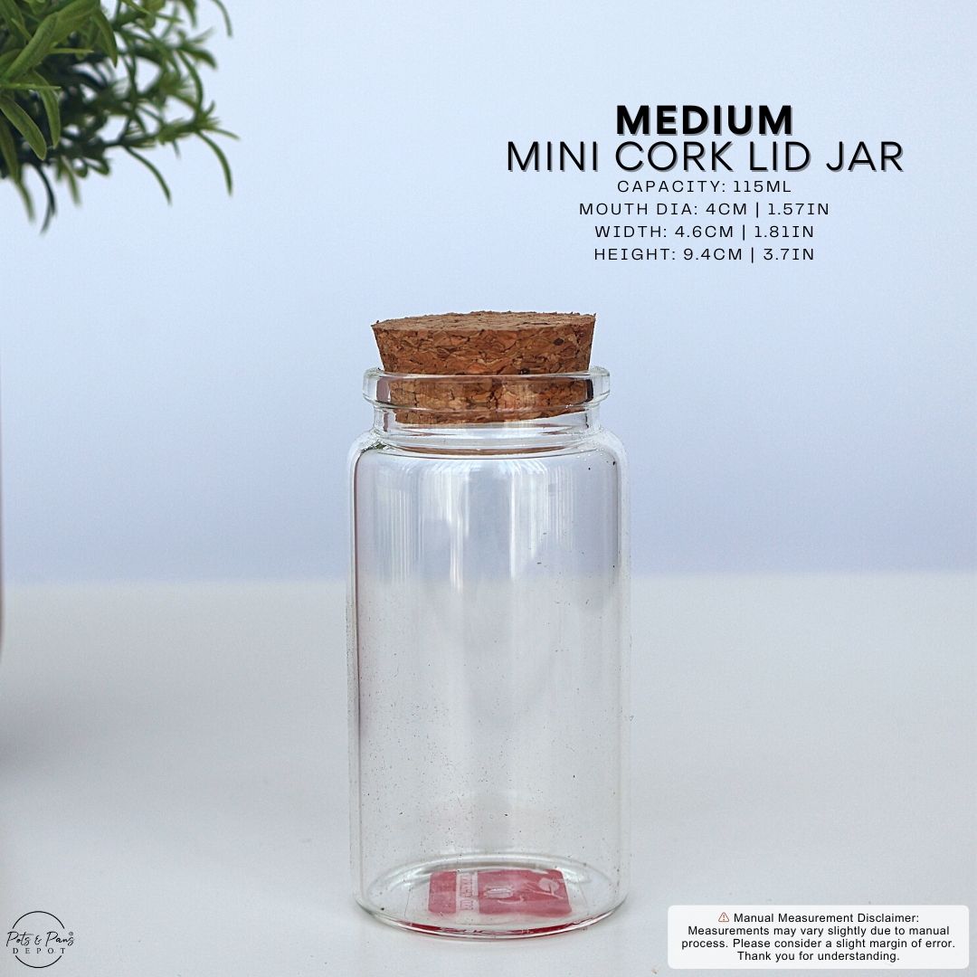 Red Cherry Mini Cork Lid Jar